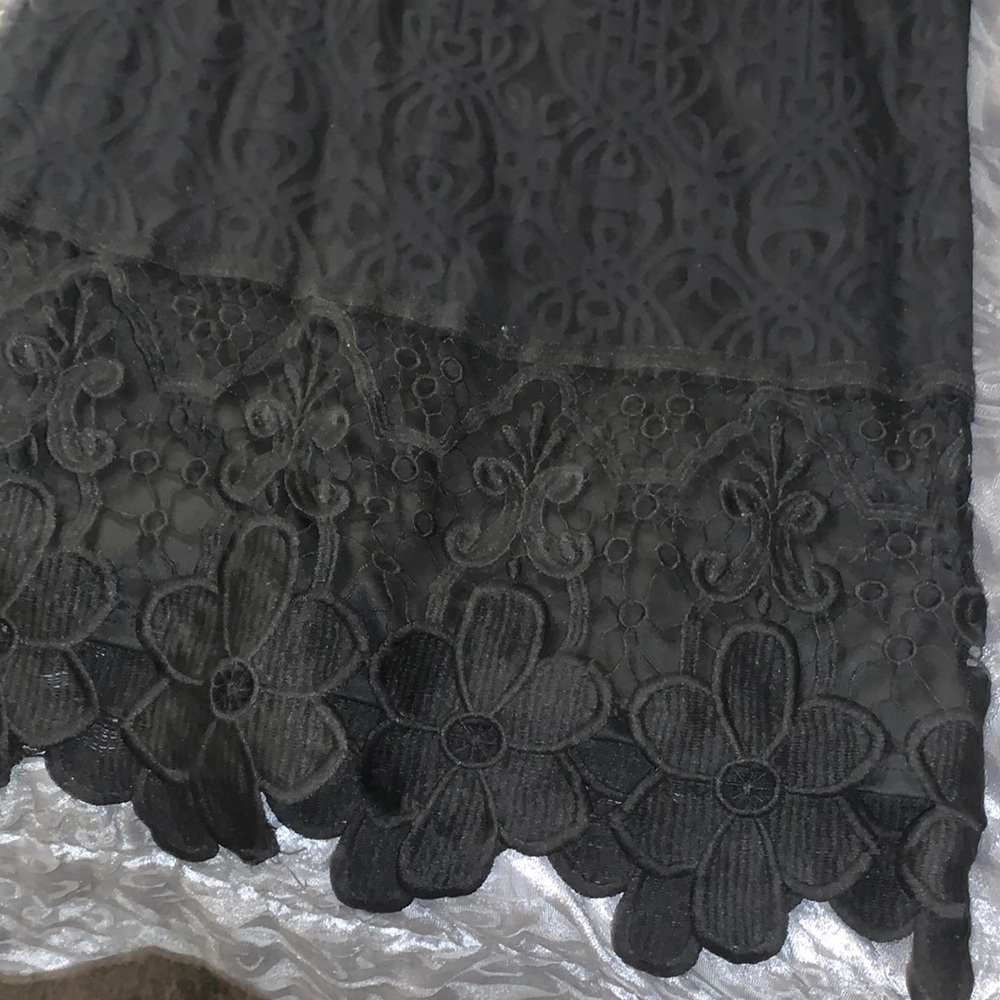 Black casual midi dress